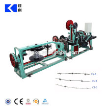 High efficiency barbed wire making machine